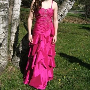 Dark Pink long dress